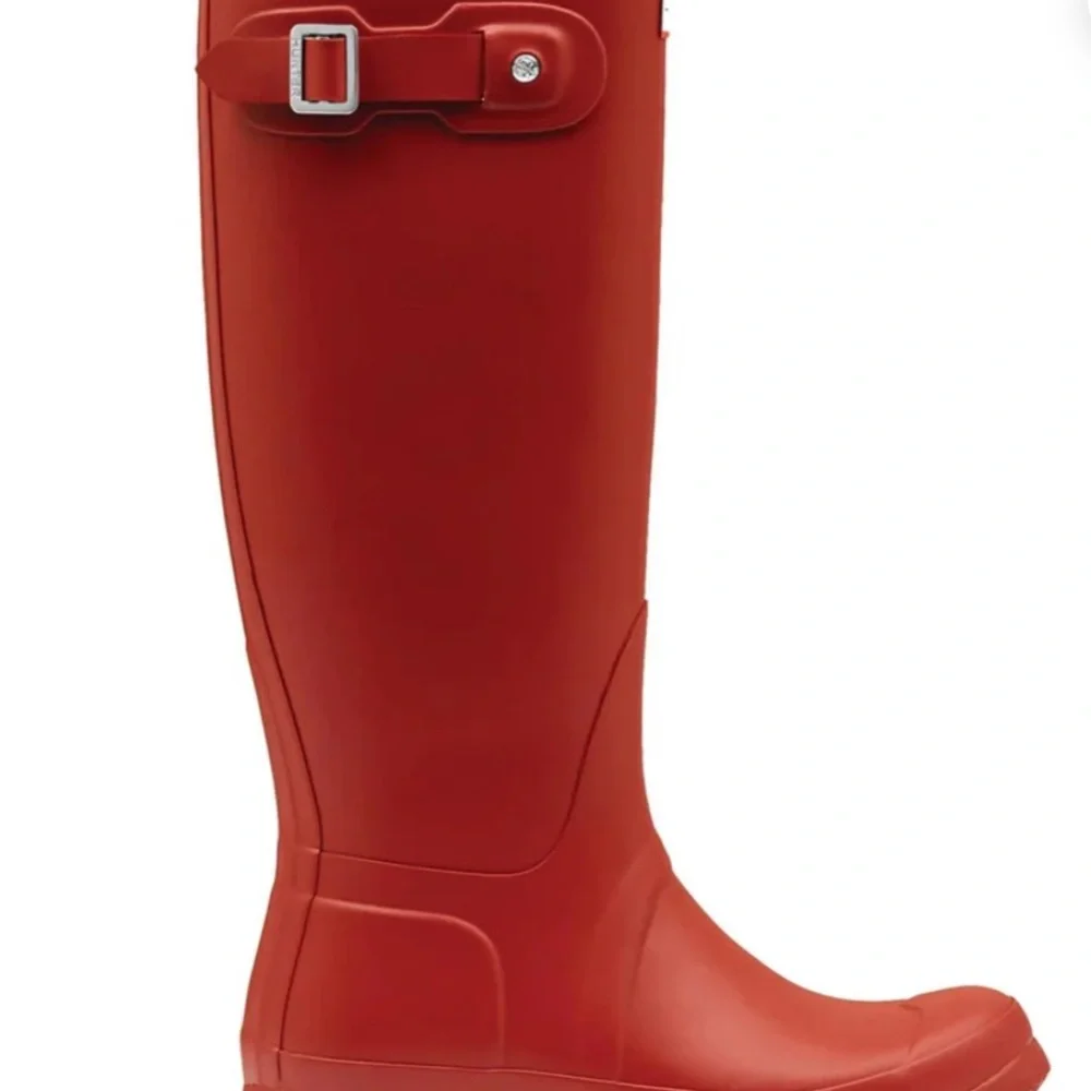 Hunter Red Tall Rain Boots